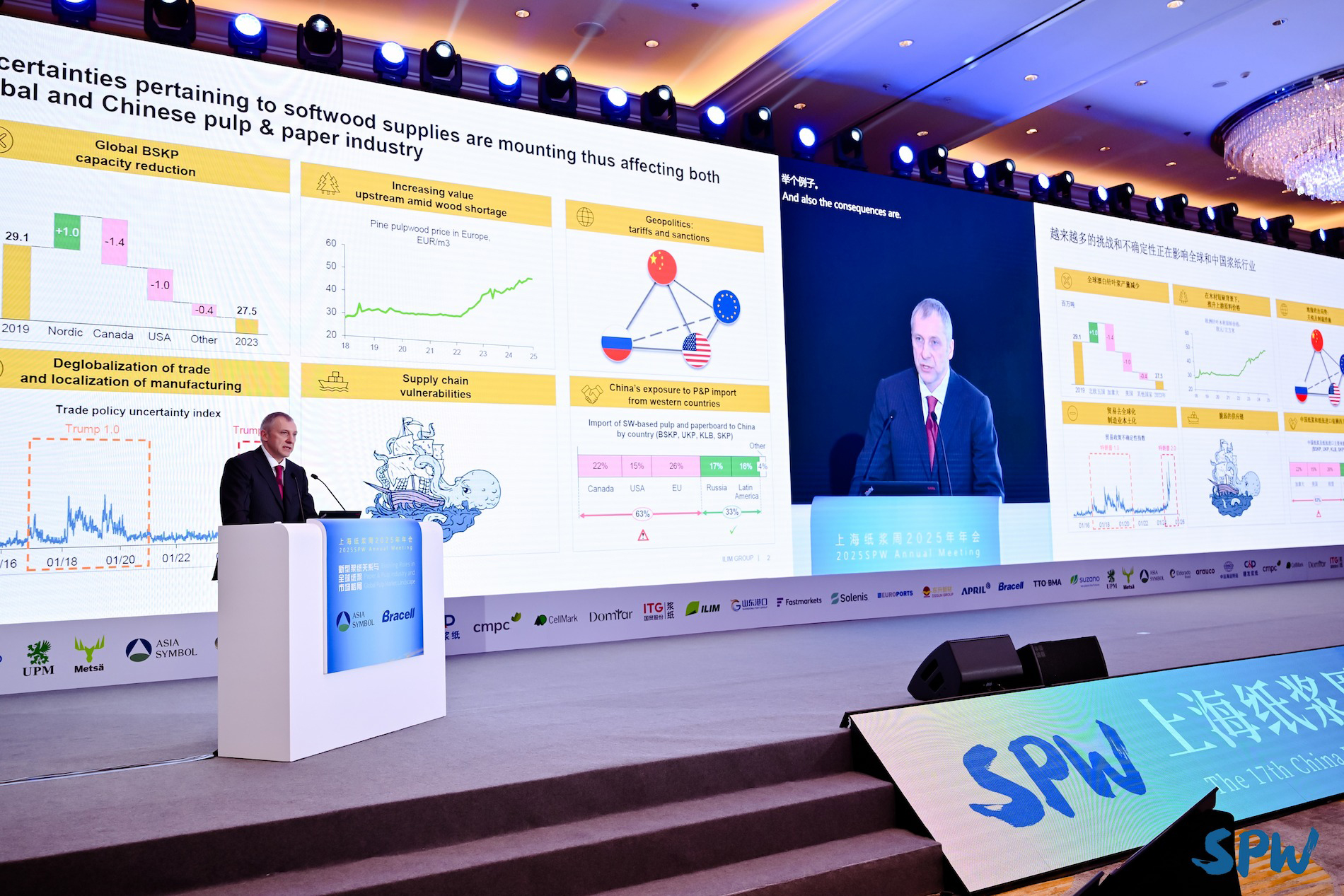 Группа «Илим» предложила КНР нарастить импорт хвойной целлюлозы и картона из России