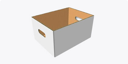 American die-cut corrugated box